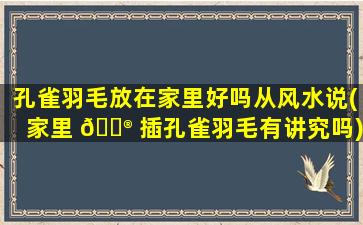 孔雀羽毛放在家里好吗从风水说(家里 💮 插孔雀羽毛有讲究吗)